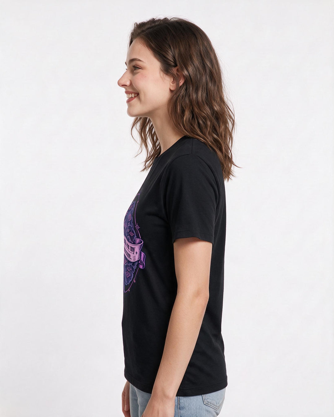 Neurodiversity Black T-Shirt for Women – Everyday Expression Graphic Tee product image 2
