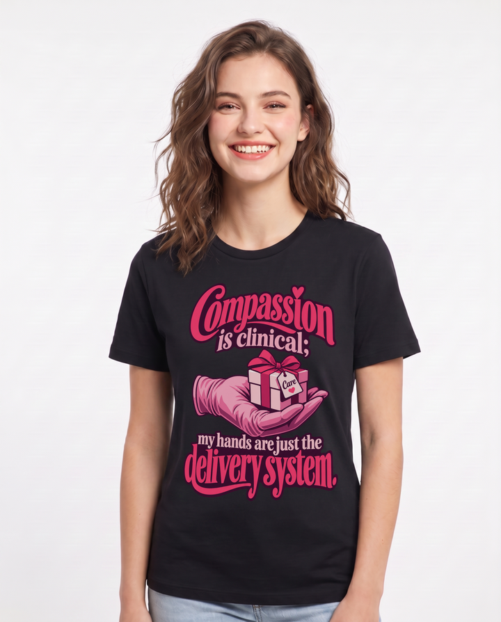 Nurse Black T-Shirt for Women – Nursing Life Graphic Tee product image 3