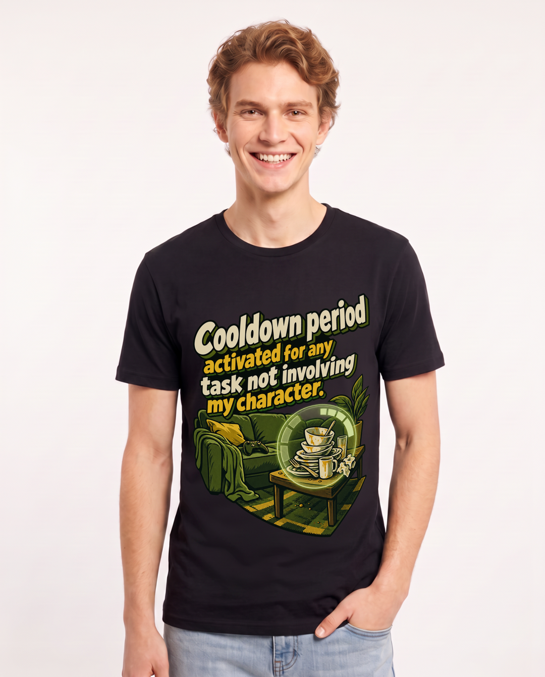 Gaming Black T-Shirt for Men – Game Night Graphic Tee product image 3