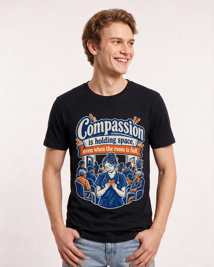 Nurse Black T-Shirt for Men – Nursing Life Graphic Tee product image 1