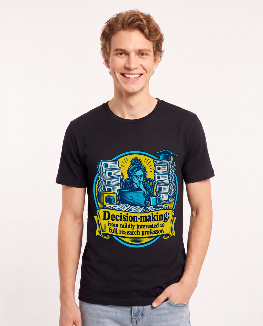 Meme Black T-Shirt for Men – Everyday Expression Graphic Tee product image 3