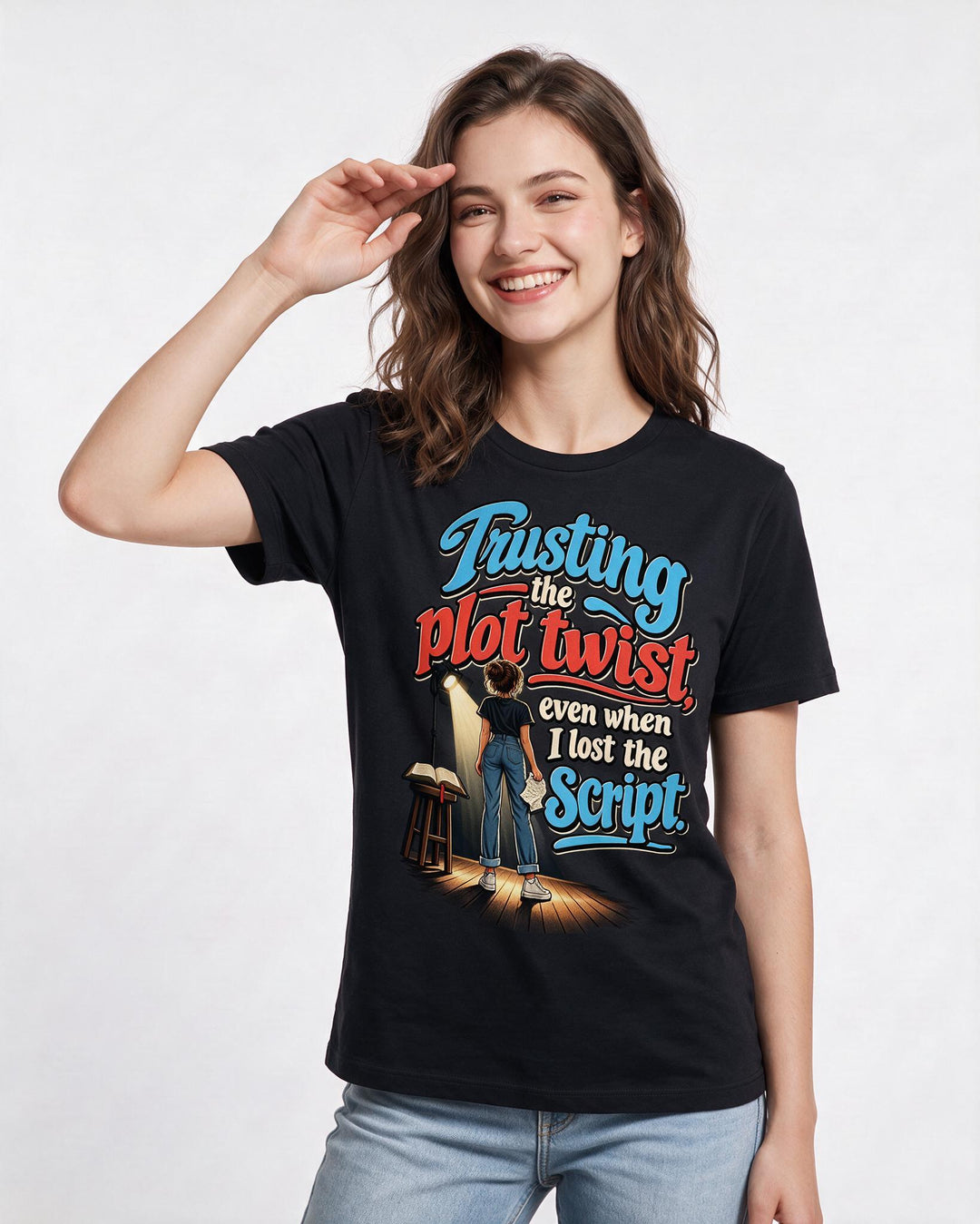 Christian Faith Black T-Shirt for Women – Everyday Expression Graphic Tee product image 1