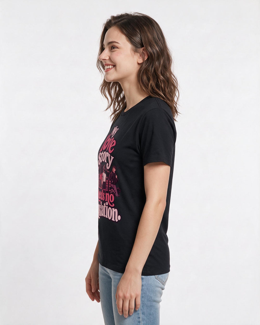 Pride Black T-Shirt for Women – Everyday Expression Graphic Tee product image 2