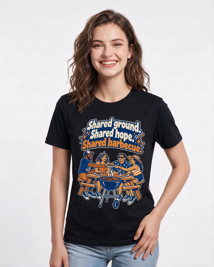 Patriotic Black T-Shirt for Women – Everyday Expression Graphic Tee product image 1