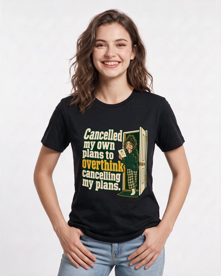 Meme Black T-Shirt for Women – Everyday Expression Graphic Tee product image 1
