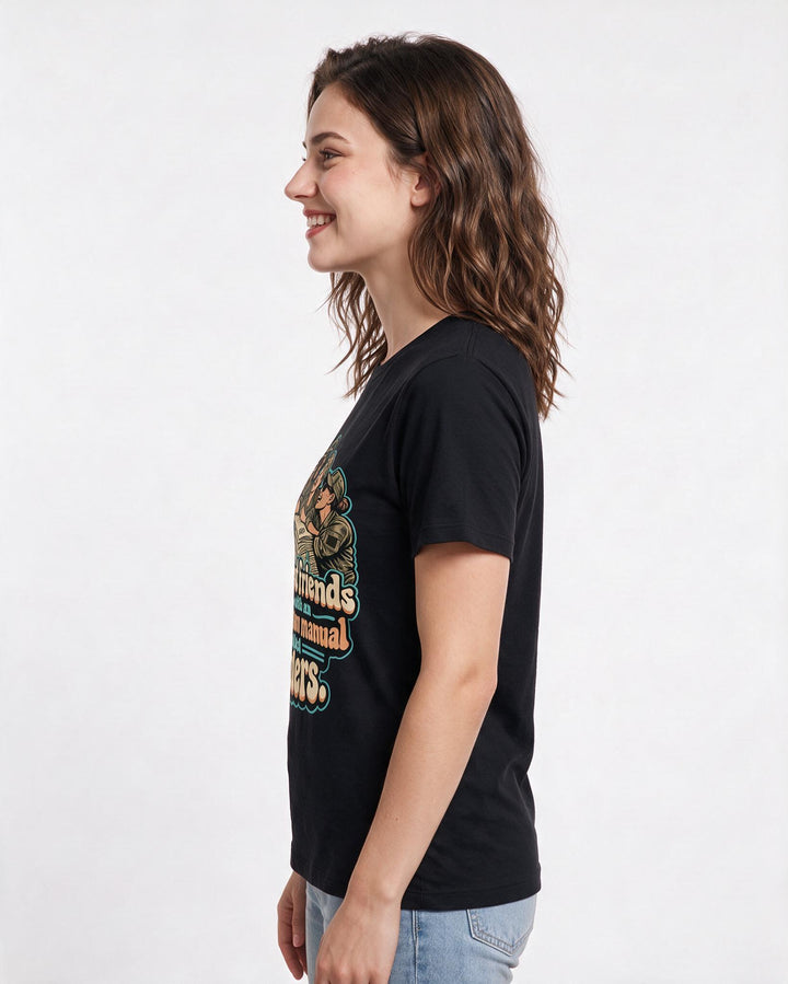 Veteran Black T-Shirt for Women – Everyday Expression Graphic Tee product image 2