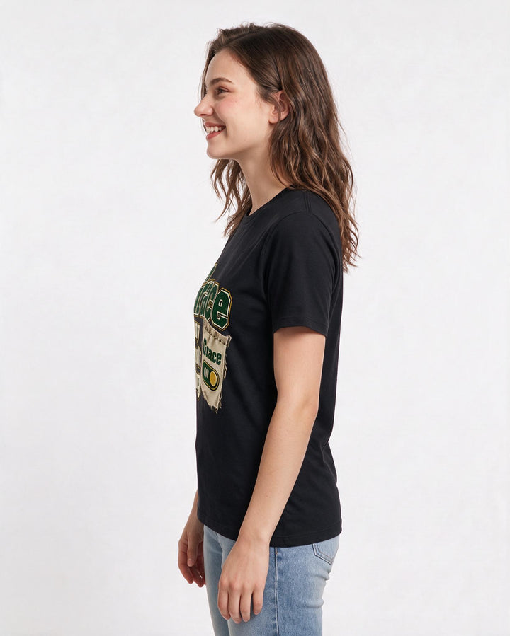 Christian Faith Black T-Shirt for Women – Everyday Expression Graphic Tee product image 2