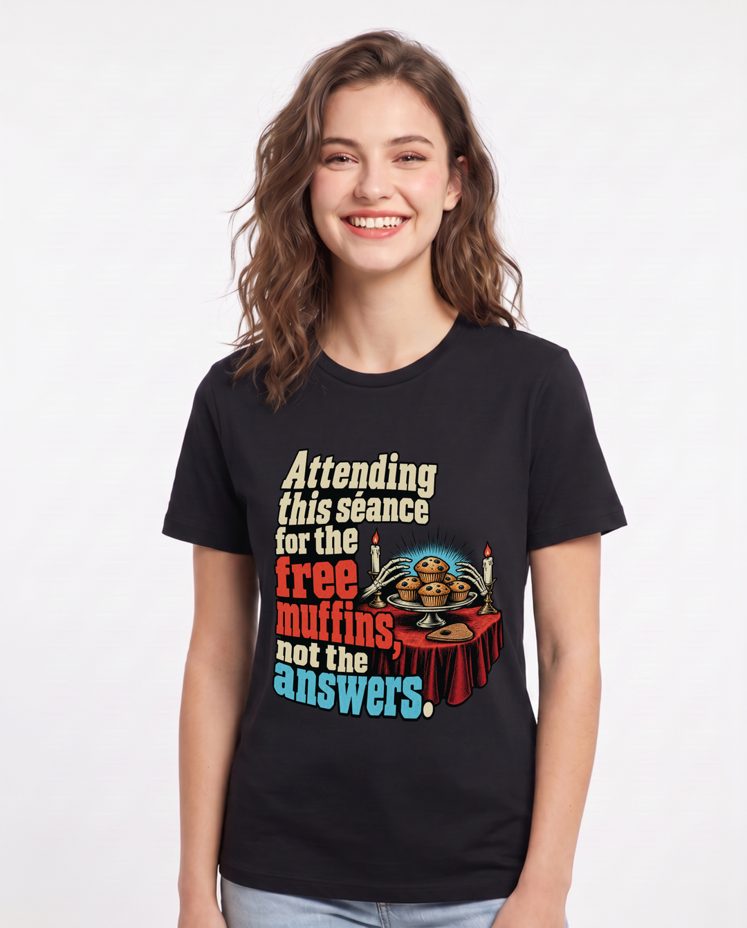 Halloween Black T-Shirt for Women – Halloween Theme Graphic Tee product image 3