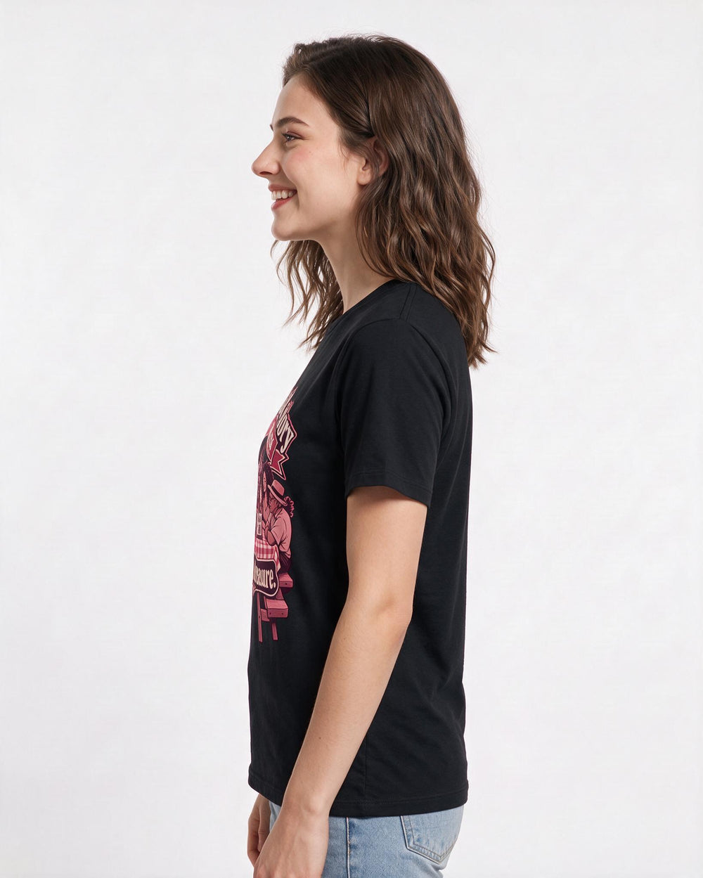 Patriotic Black T-Shirt for Women – Everyday Expression Graphic Tee product image 2