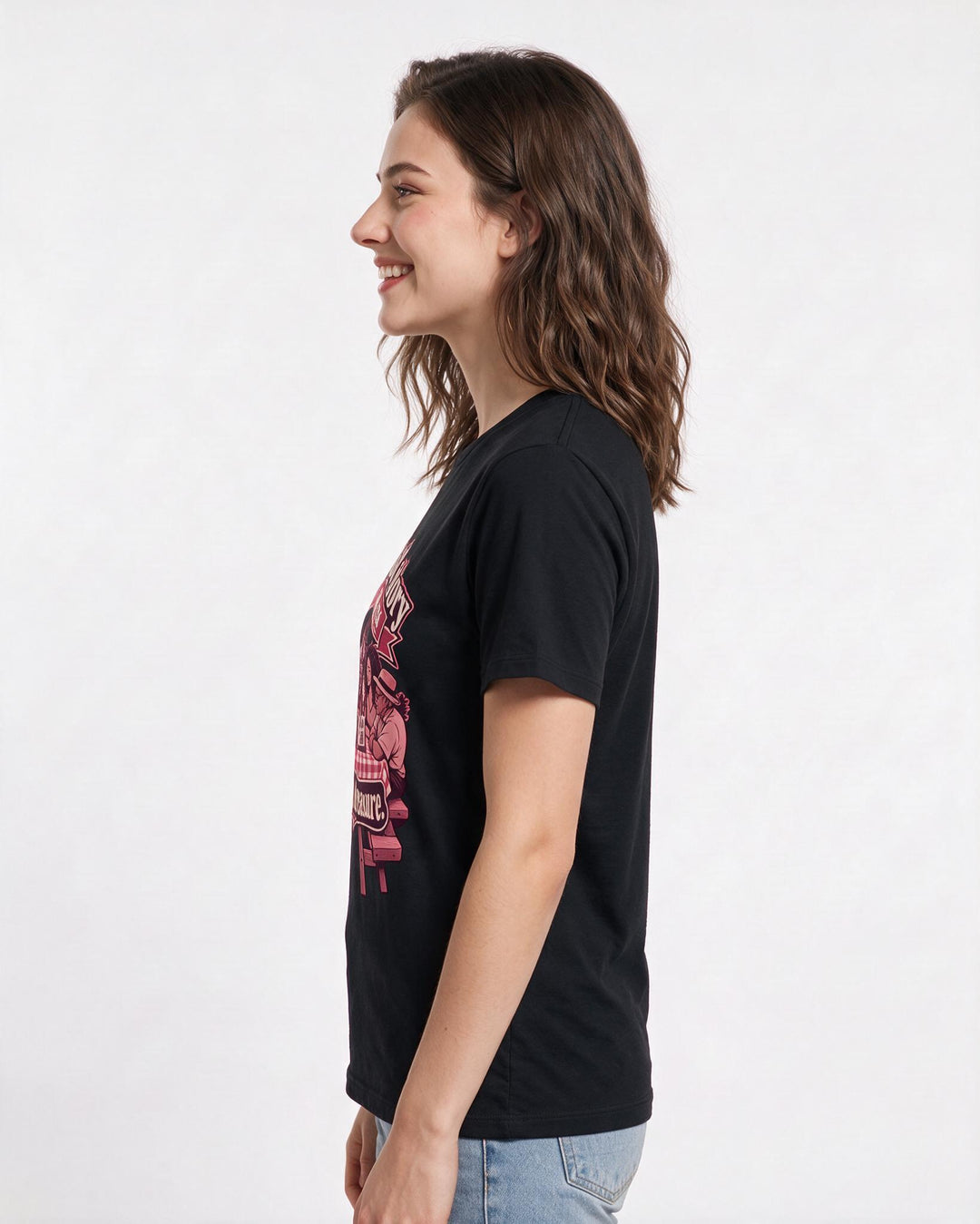 Patriotic Black T-Shirt for Women – Everyday Expression Graphic Tee product image 2