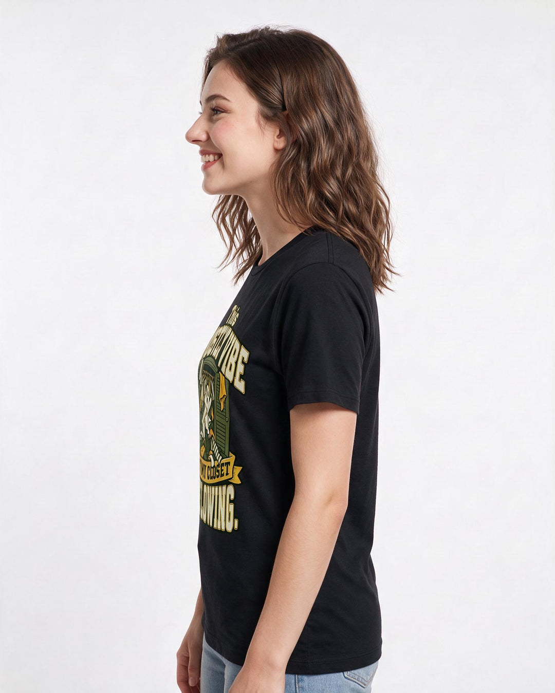 Halloween Black T-Shirt for Women – Halloween Theme Graphic Tee product image 2