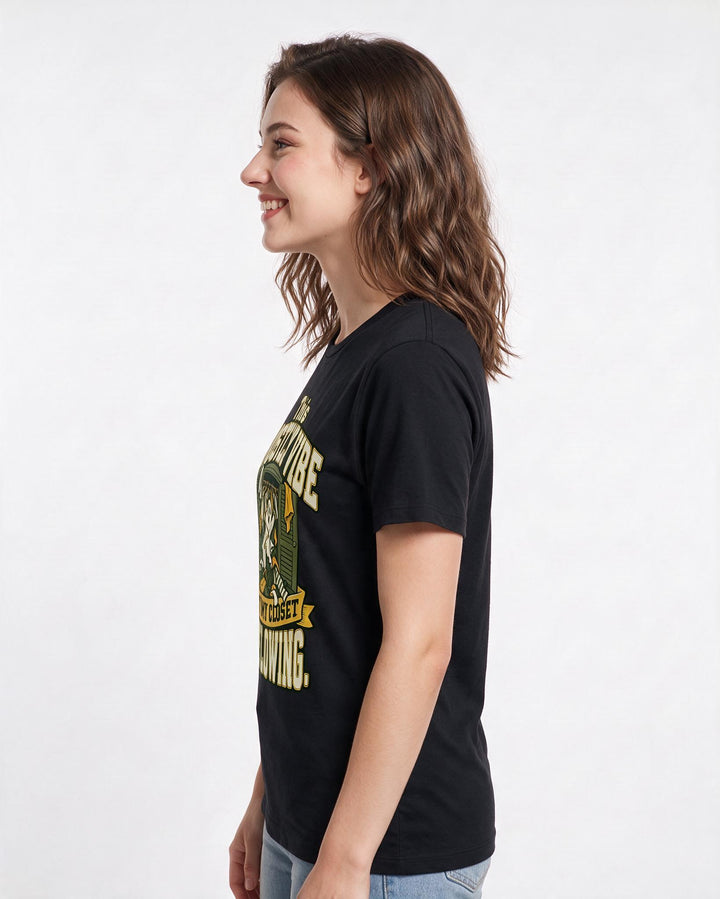 Halloween Black T-Shirt for Women – Halloween Theme Graphic Tee product image 2
