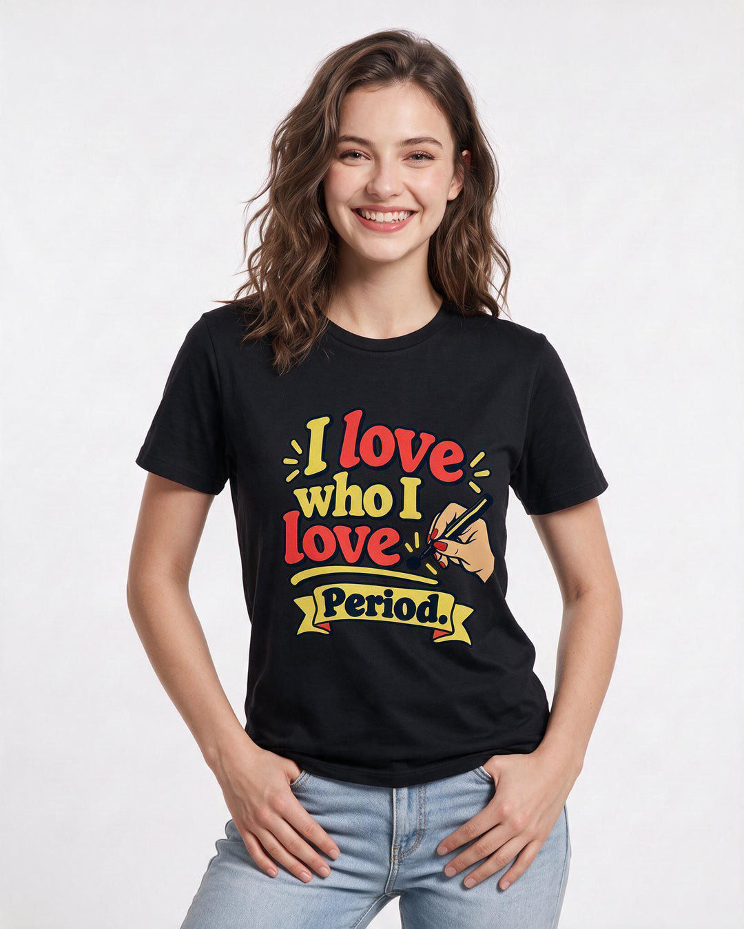 Pride Black T-Shirt for Women – Everyday Expression Graphic Tee product image 1