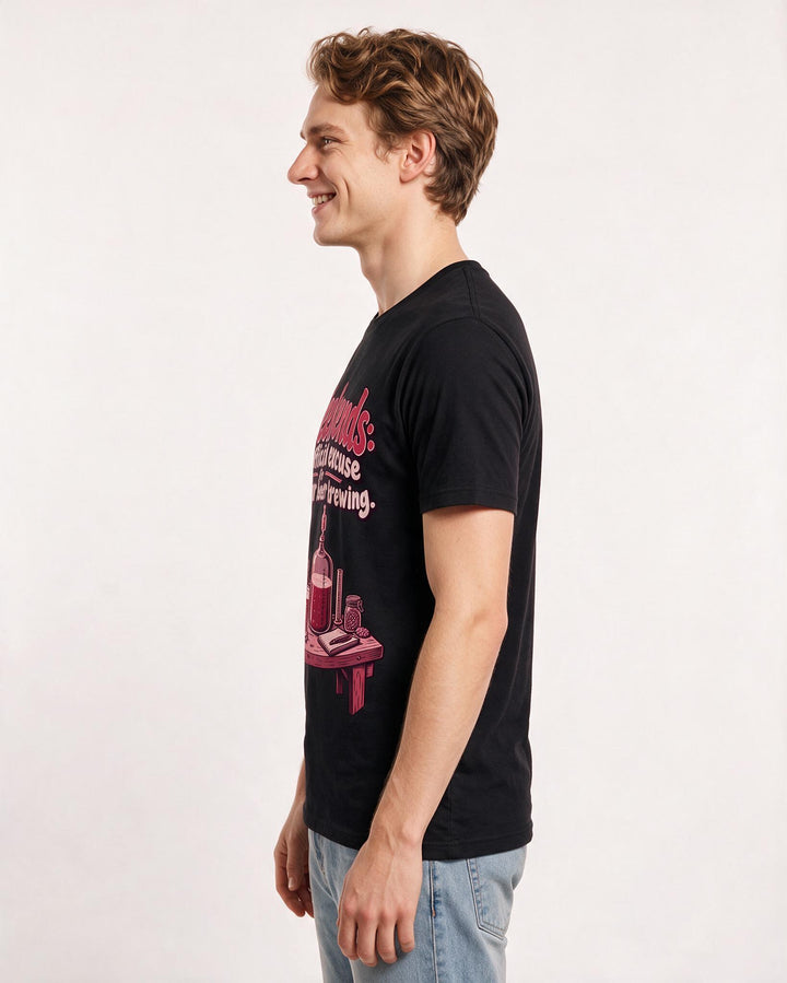 Beer Black T-Shirt for Men – Everyday Expression Graphic Tee product image 2