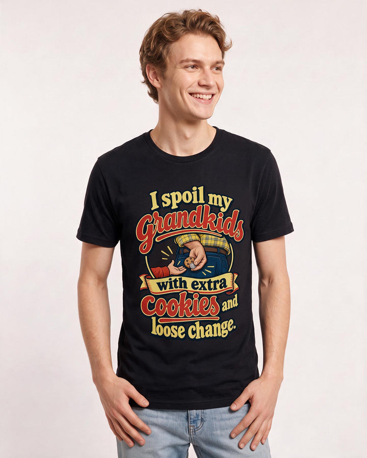 Grandparent Black T-Shirt for Men – Everyday Expression Graphic Tee product image 1