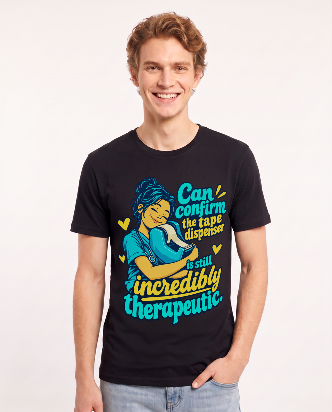 Nurse Black T-Shirt for Men – Nursing Life Graphic Tee product image 3