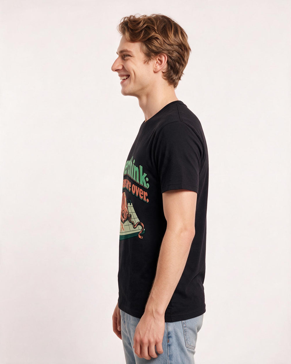 Meme Black T-Shirt for Men – Everyday Expression Graphic Tee product image 2