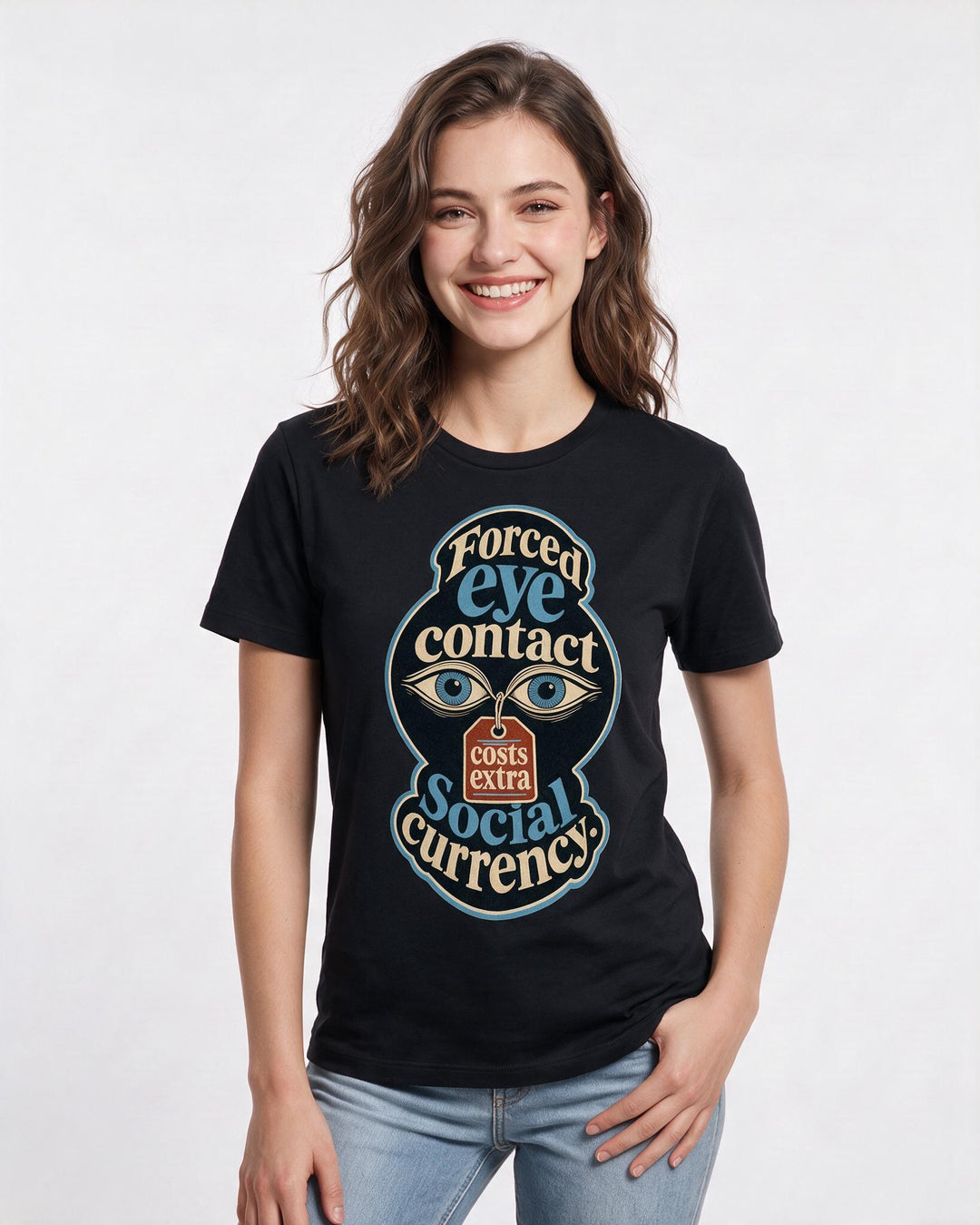 Neurodiversity Black T-Shirt for Women – Everyday Expression Graphic Tee product image 3