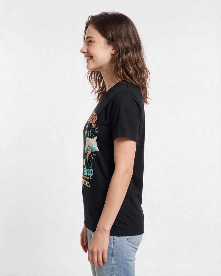Graduation Black T-Shirt for Women – Everyday Expression Graphic Tee product image 2