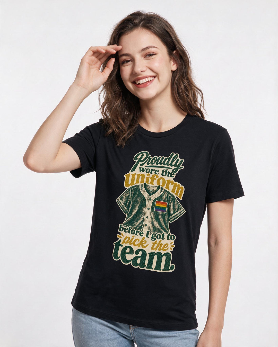 Pride Black T-Shirt for Women – Everyday Expression Graphic Tee product image 1