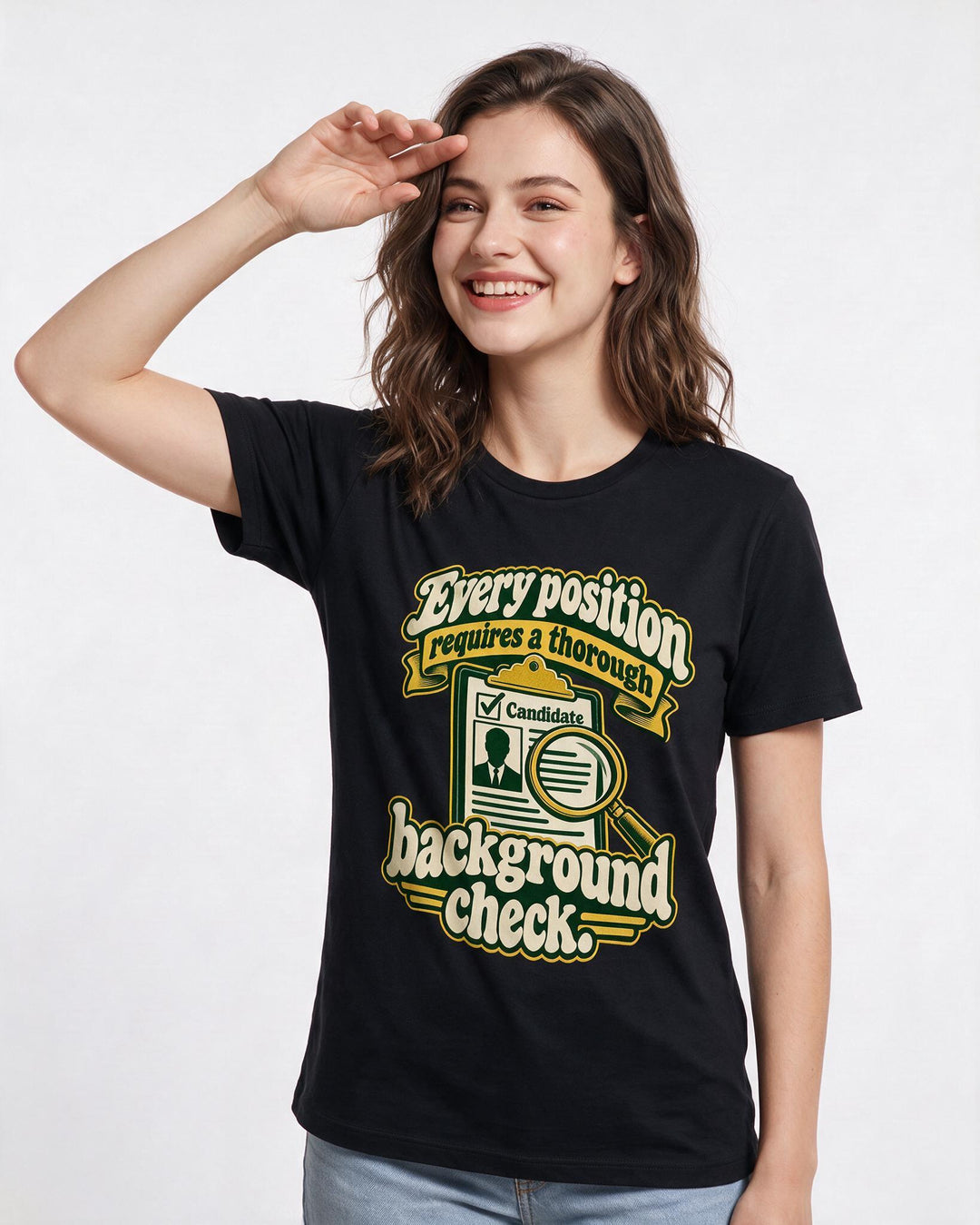 Political Statement Black T-Shirt for Women – Everyday Expression Graphic Tee product image 1