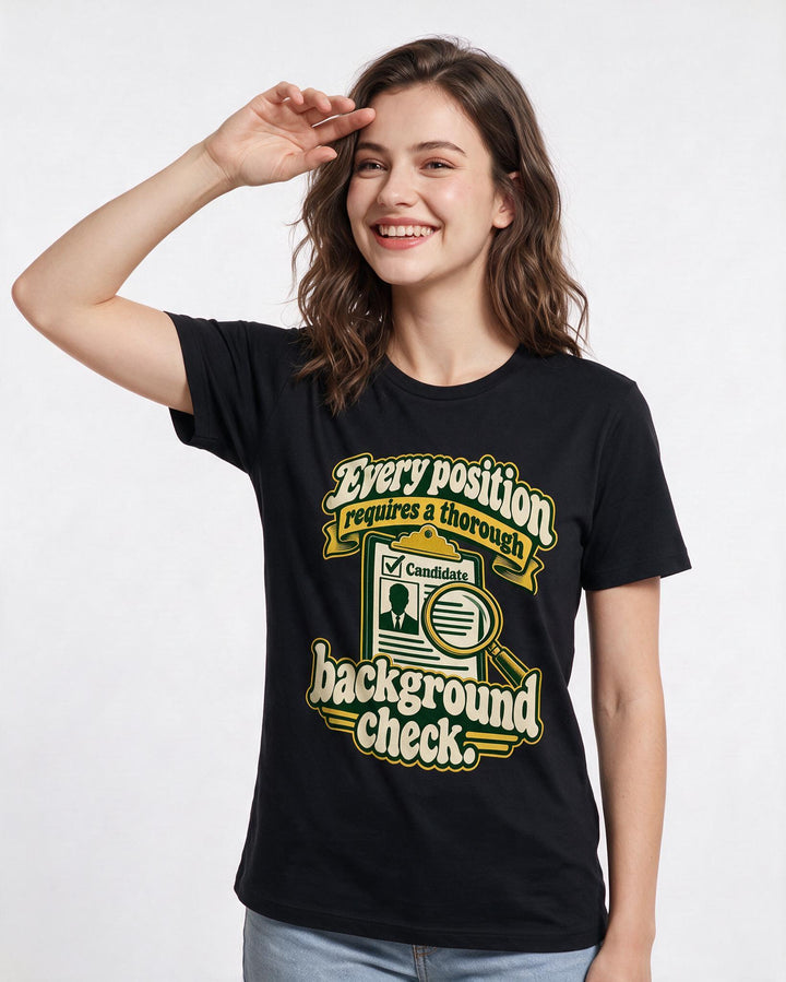 Political Statement Black T-Shirt for Women – Everyday Expression Graphic Tee product image 1
