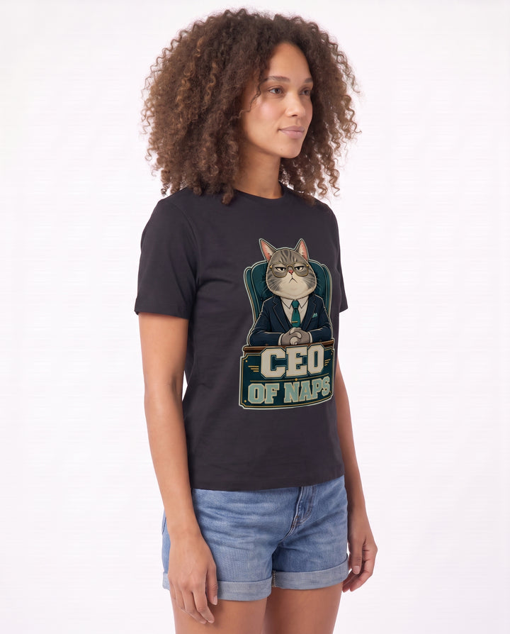 Ceo Of Naps Black T-Shirt mockup 2
