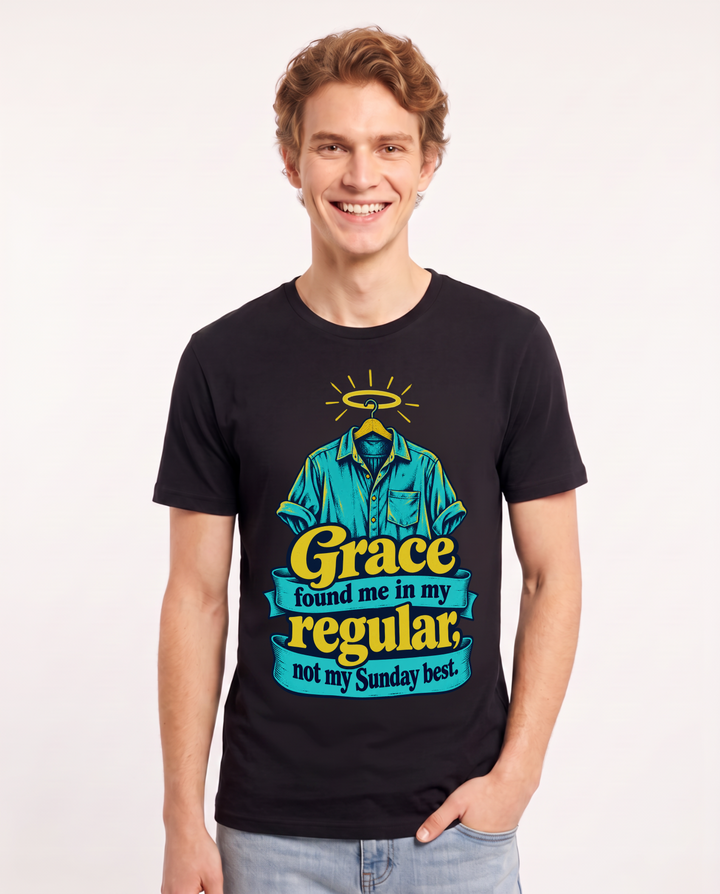 Christian Faith Black T-Shirt for Men – Everyday Expression Graphic Tee product image 3
