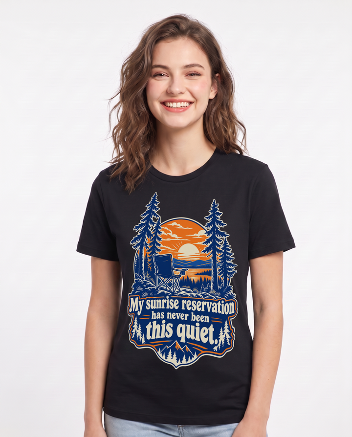 Hunting Black T-Shirt for Women – Everyday Expression Graphic Tee product image 3