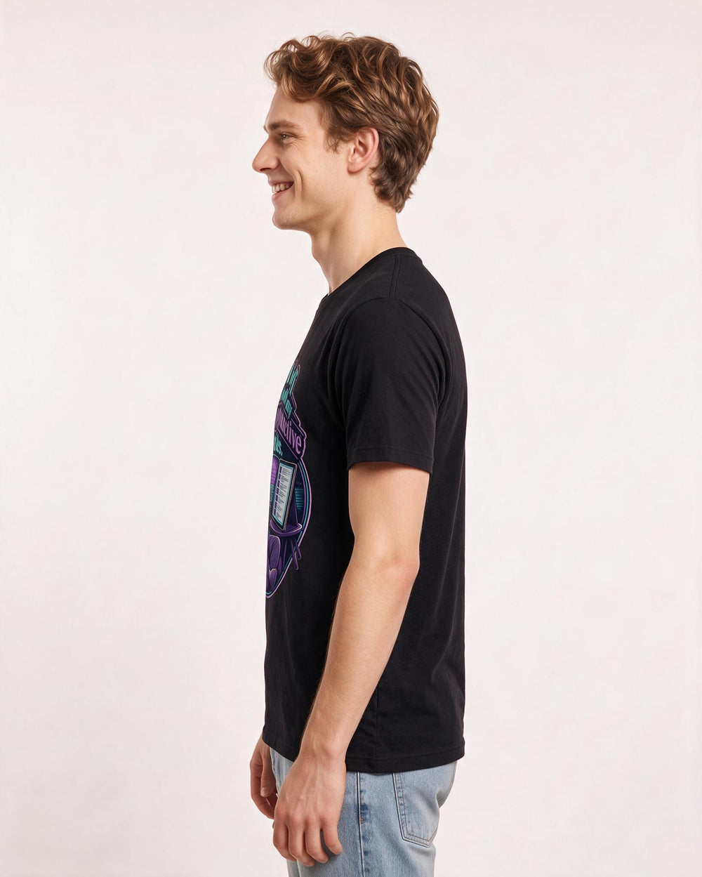 Meme Black T-Shirt for Men – Everyday Expression Graphic Tee product image 2