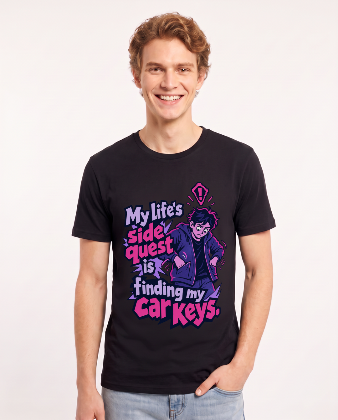 Gaming Black T-Shirt for Men – Game Night Graphic Tee product image 3