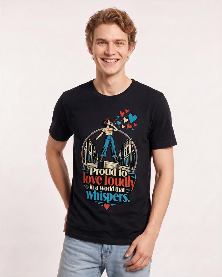 Pride Black T-Shirt for Men – Everyday Expression Graphic Tee product image 1