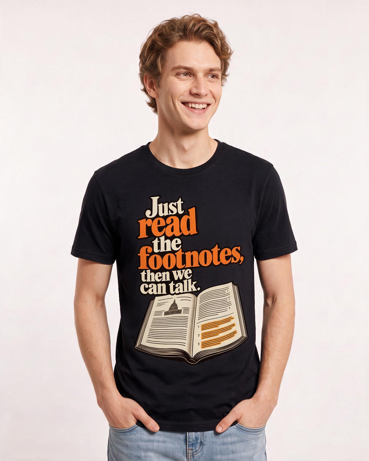 Political Statement Black T-Shirt for Men – Everyday Expression Graphic Tee product image 1