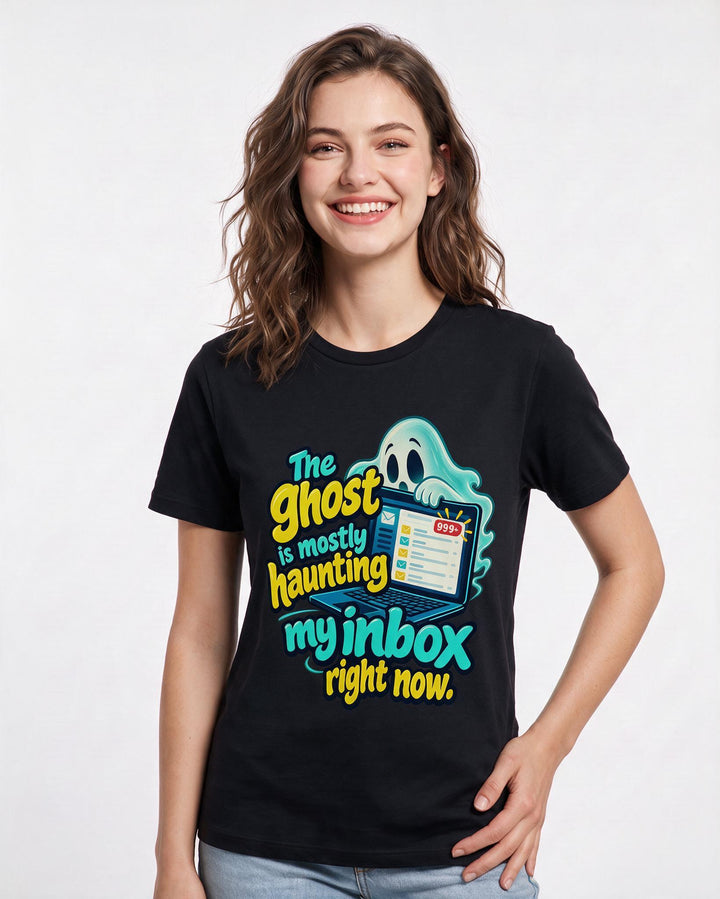 Halloween Black T-Shirt for Women – Halloween Theme Graphic Tee product image 1