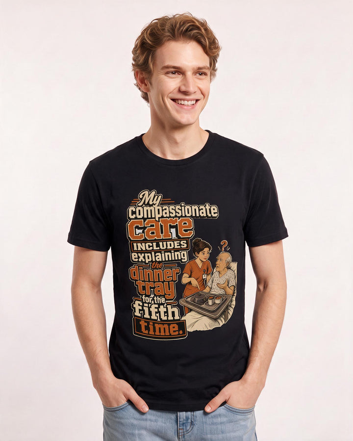 Nurse Black T-Shirt for Men – Nursing Life Graphic Tee product image 3