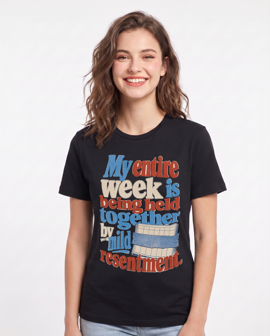Meme Black T-Shirt for Women – Everyday Expression Graphic Tee product image 3