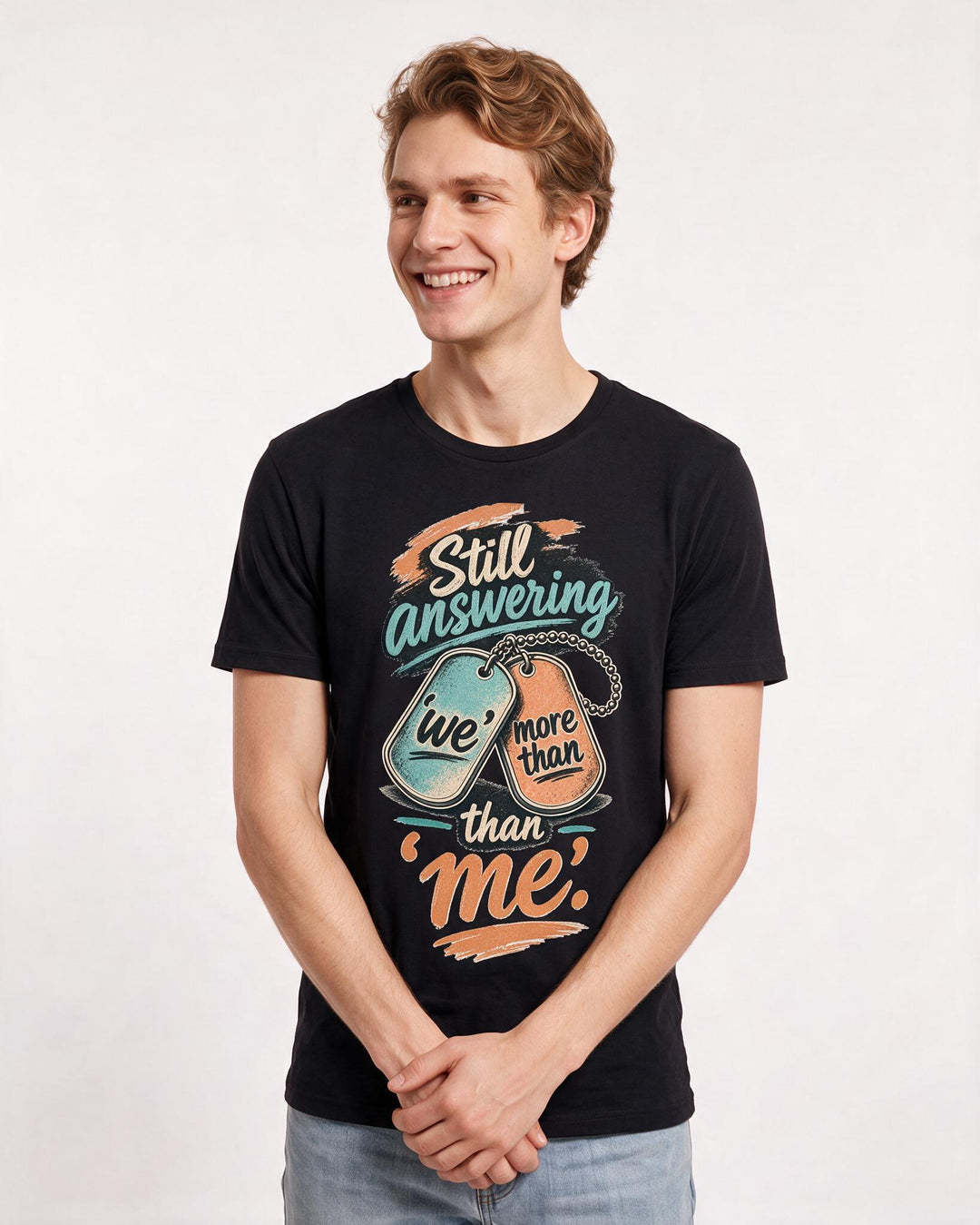 Veteran Black T-Shirt for Men – Everyday Expression Graphic Tee product image 1