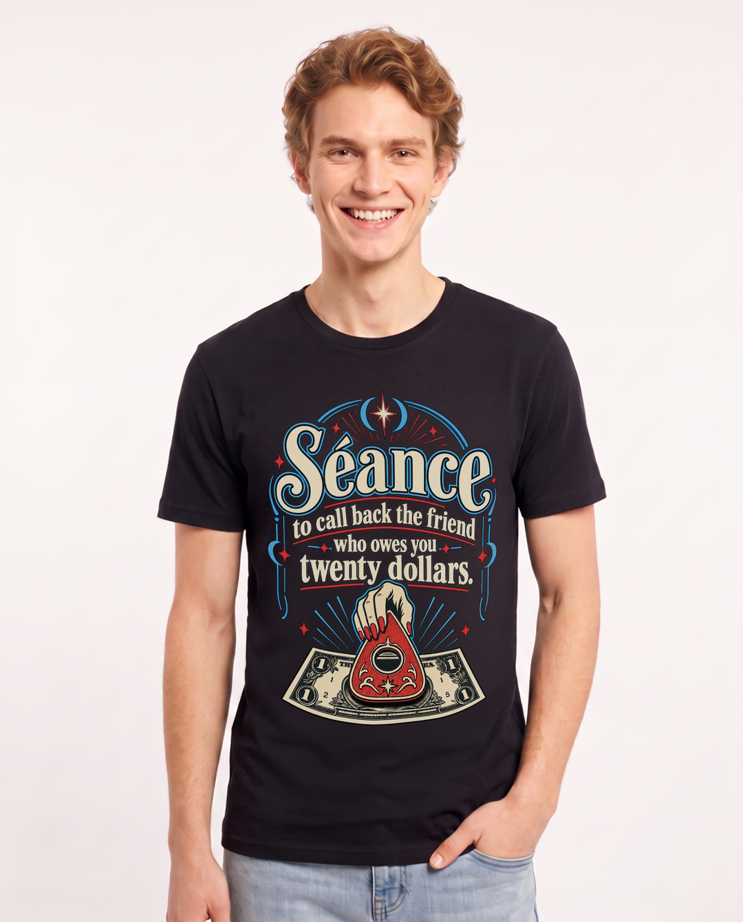 Halloween Black T-Shirt for Men – Halloween Theme Graphic Tee product image 3