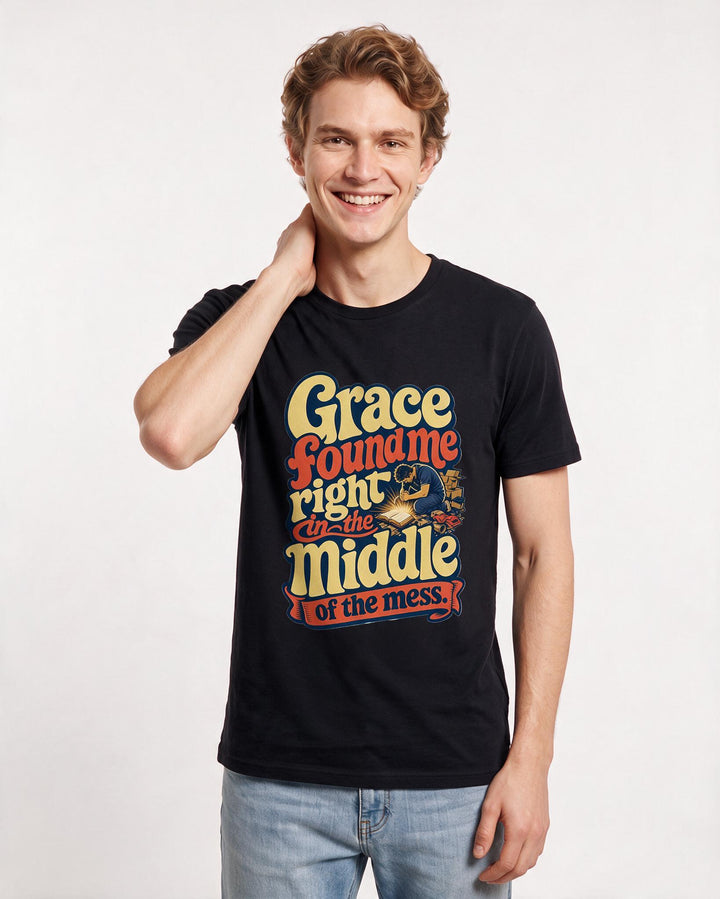 Christian Faith Black T-Shirt for Men – Everyday Expression Graphic Tee product image 3
