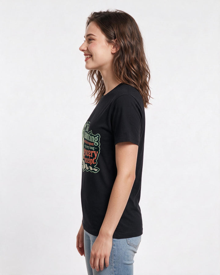 Halloween Black T-Shirt for Women – Halloween Theme Graphic Tee product image 2
