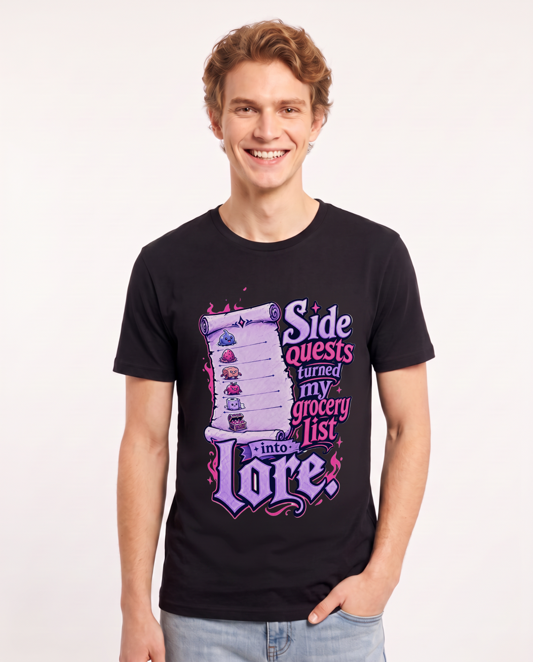 Gaming Black T-Shirt for Men – Game Night Graphic Tee product image 3
