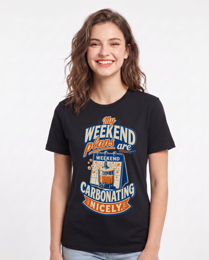 Beer Black T-Shirt for Women – Everyday Expression Graphic Tee product image 3