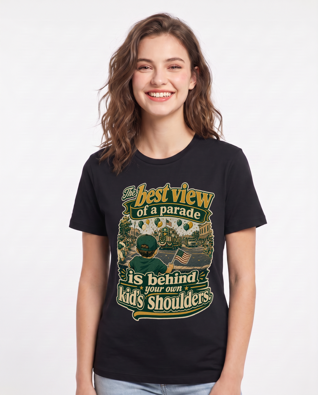 Patriotic Black T-Shirt for Women – Everyday Expression Graphic Tee product image 3