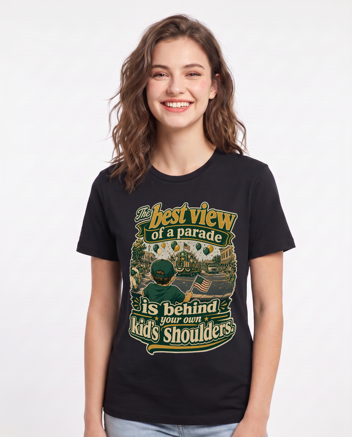Patriotic Black T-Shirt for Women – Everyday Expression Graphic Tee product image 3