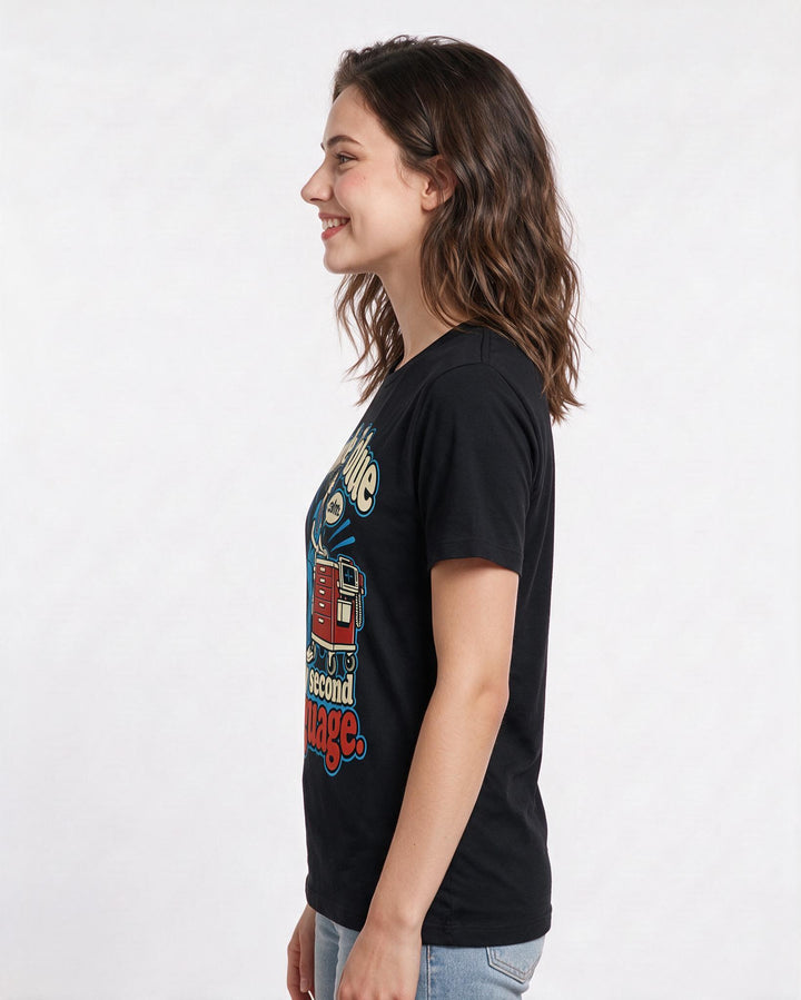 Nurse Black T-Shirt for Women – Nursing Life Graphic Tee product image 2