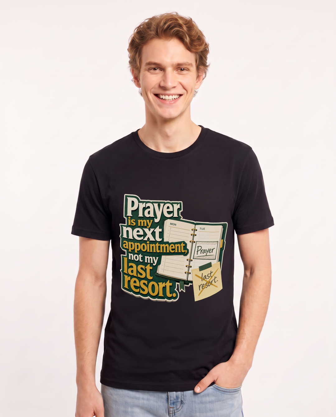 Christian Faith Black T-Shirt for Men – Everyday Expression Graphic Tee product image 3