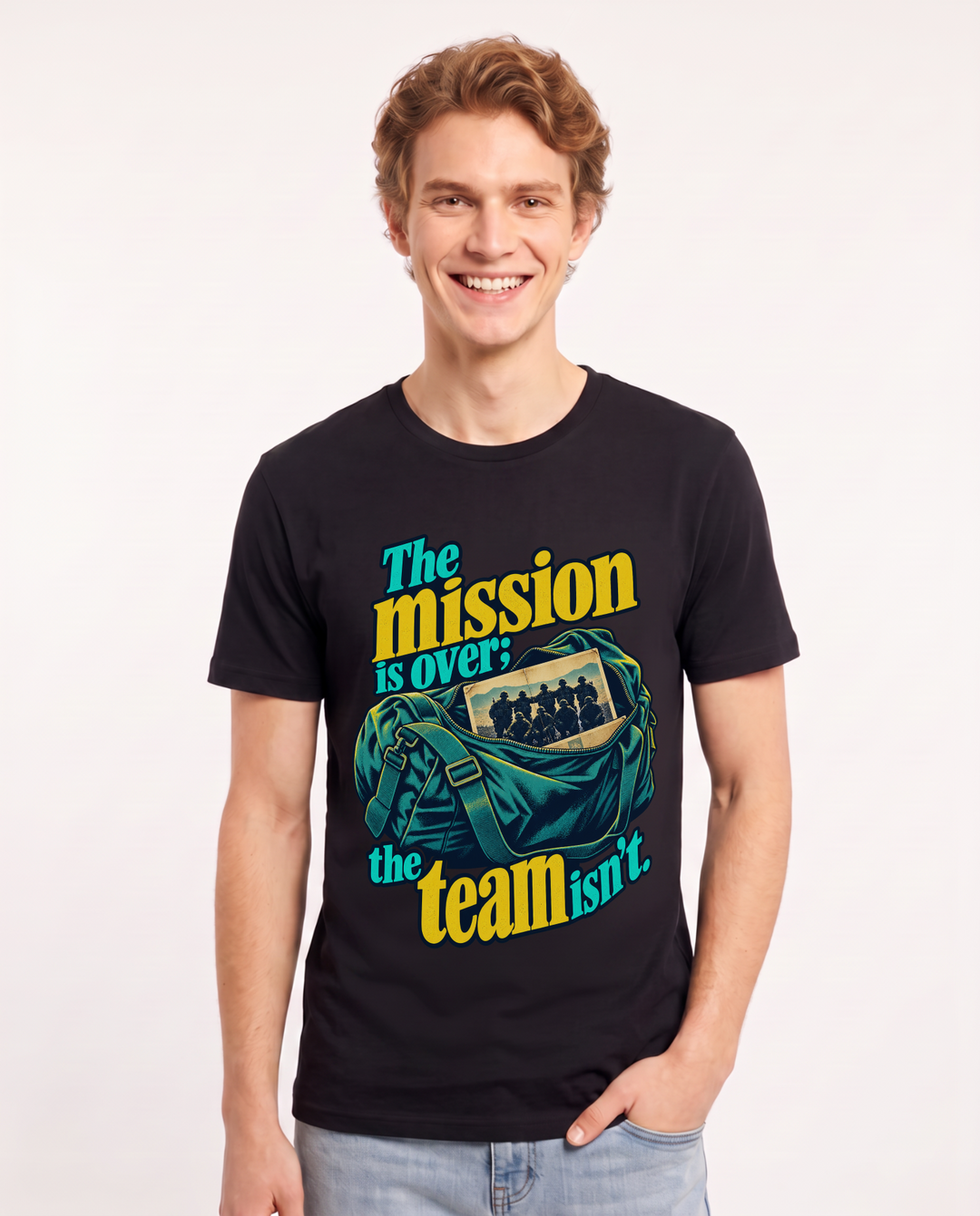 Veteran Black T-Shirt for Men – Everyday Expression Graphic Tee product image 3
