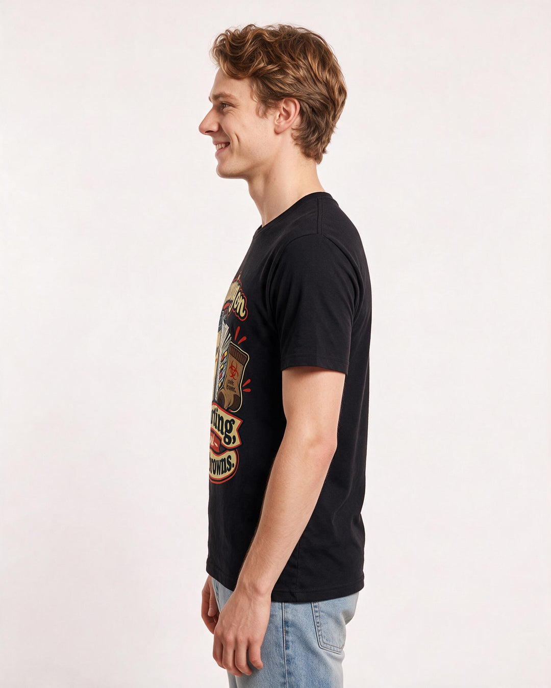 Nurse Black T-Shirt for Men – Nursing Life Graphic Tee product image 2