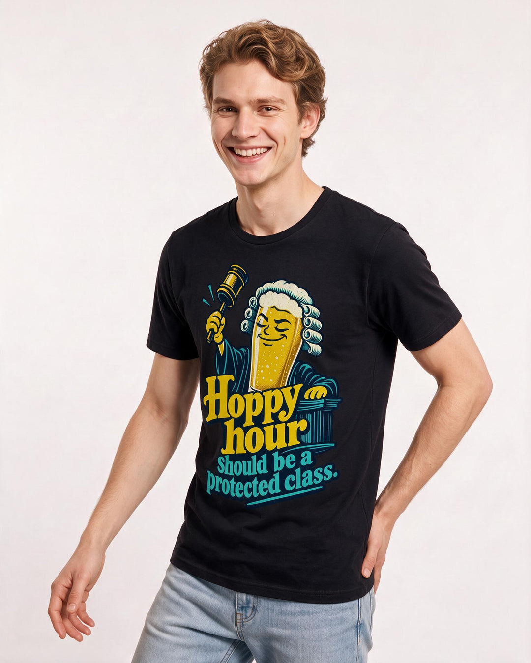 Beer Black T-Shirt for Men – Everyday Expression Graphic Tee product image 1