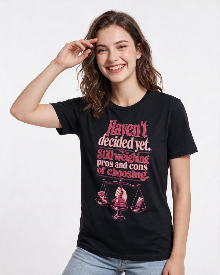 Meme Black T-Shirt for Women – Everyday Expression Graphic Tee product image 1